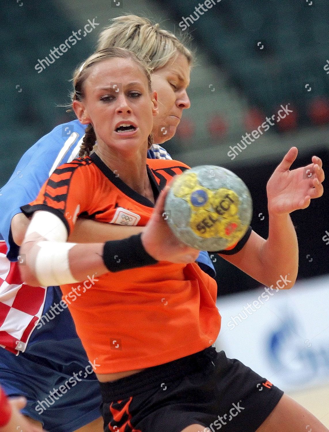 Lidija Horvat Behind Croatian National Handball Editorial Stock Photo 