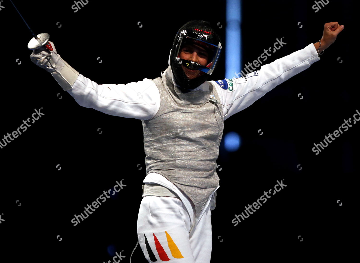 Carolin Golubytskyi Germany Celebrates After She Editorial Stock Photo