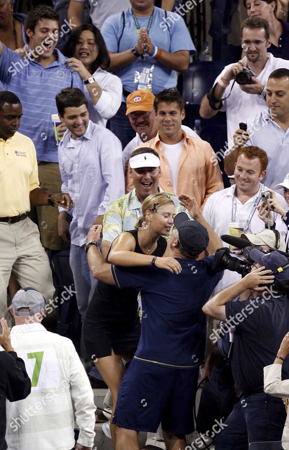 Maria Sharapova Russia Embraces Her Father Editorial Stock Photo ...