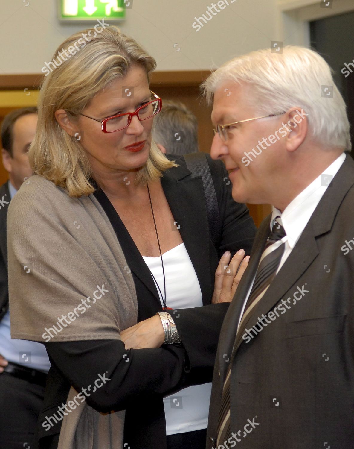 Austria Foreign Minister Ursula Plassnik L Editorial Stock Photo