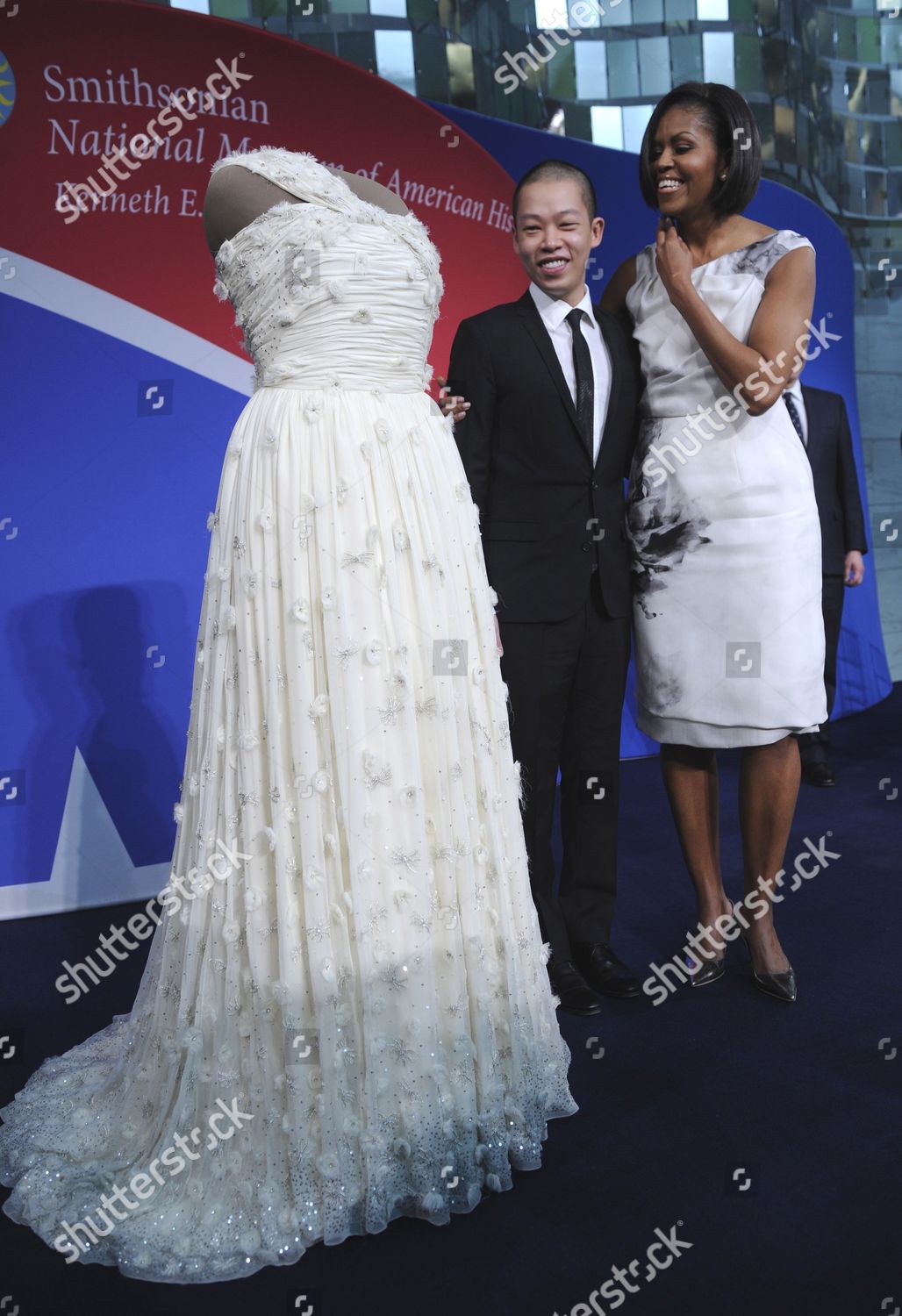 Us First Lady Michelle Obama R Gown Editorial Stock Photo Stock