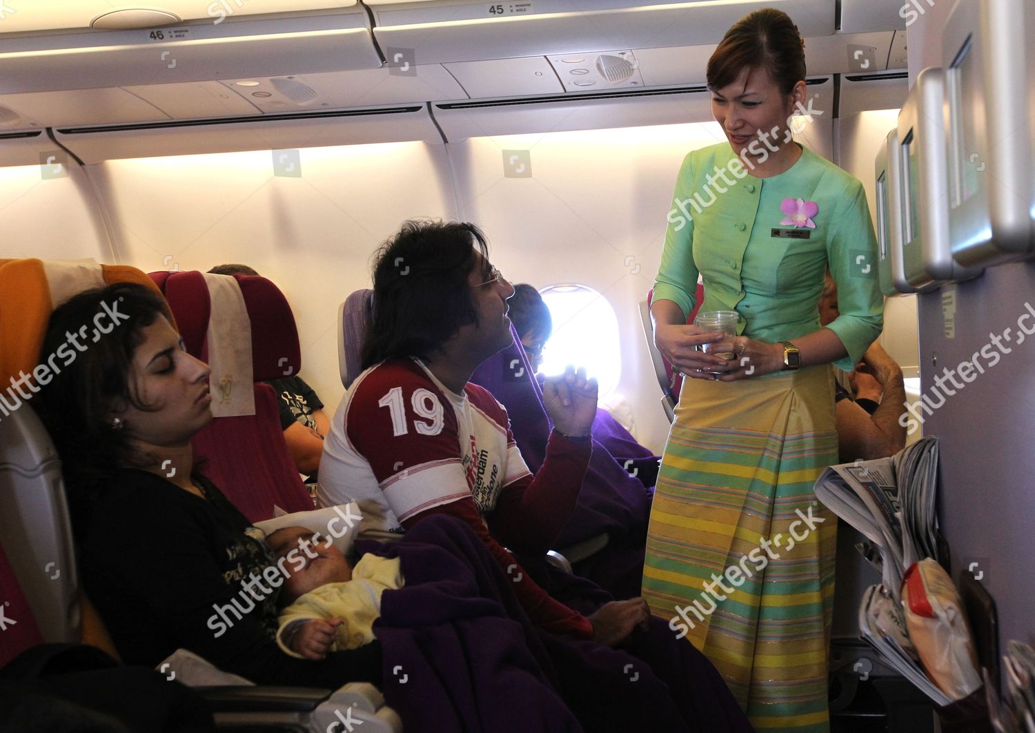 Female Thai Airways International Cabin Crew Member Editorial