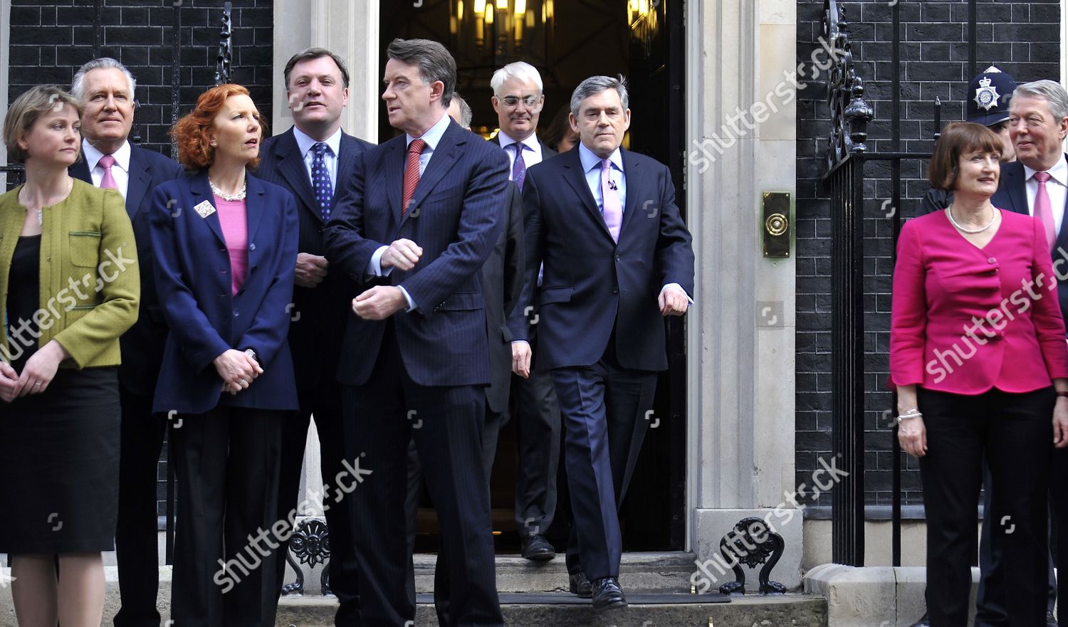 Members His Cabinet Waiting British Prime Minister Editorial Stock