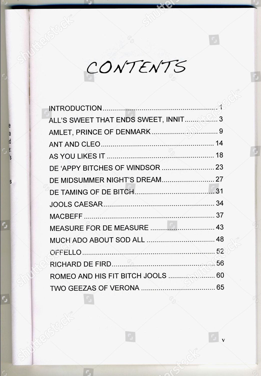 Contents Page Martin Baums To Be Not Editorial Stock Photo Stock Image Shutterstock