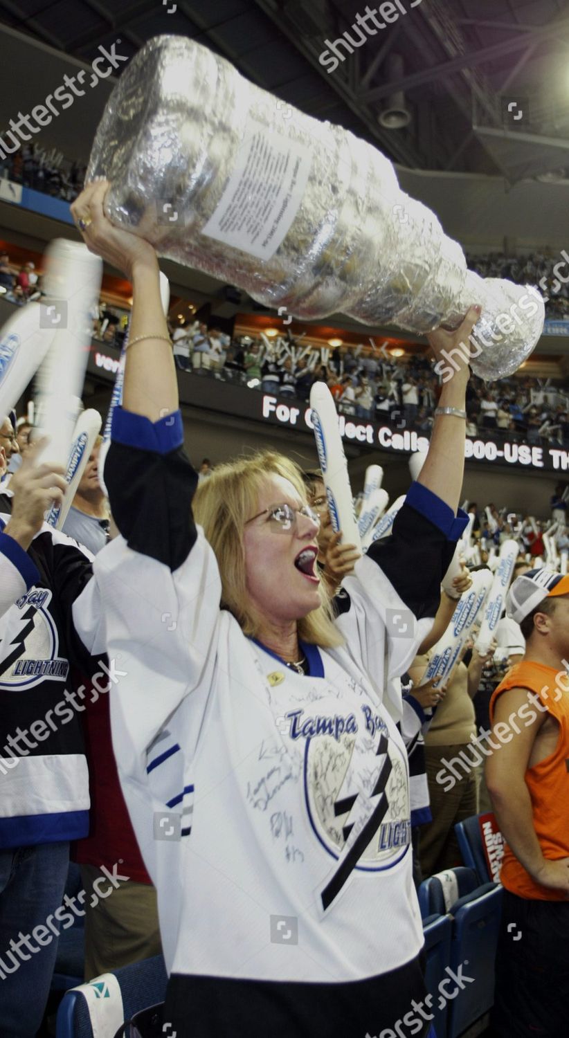 Tampa Bay Lightning Fan Tarie Macmillan Editorial Stock Photo - Stock Image