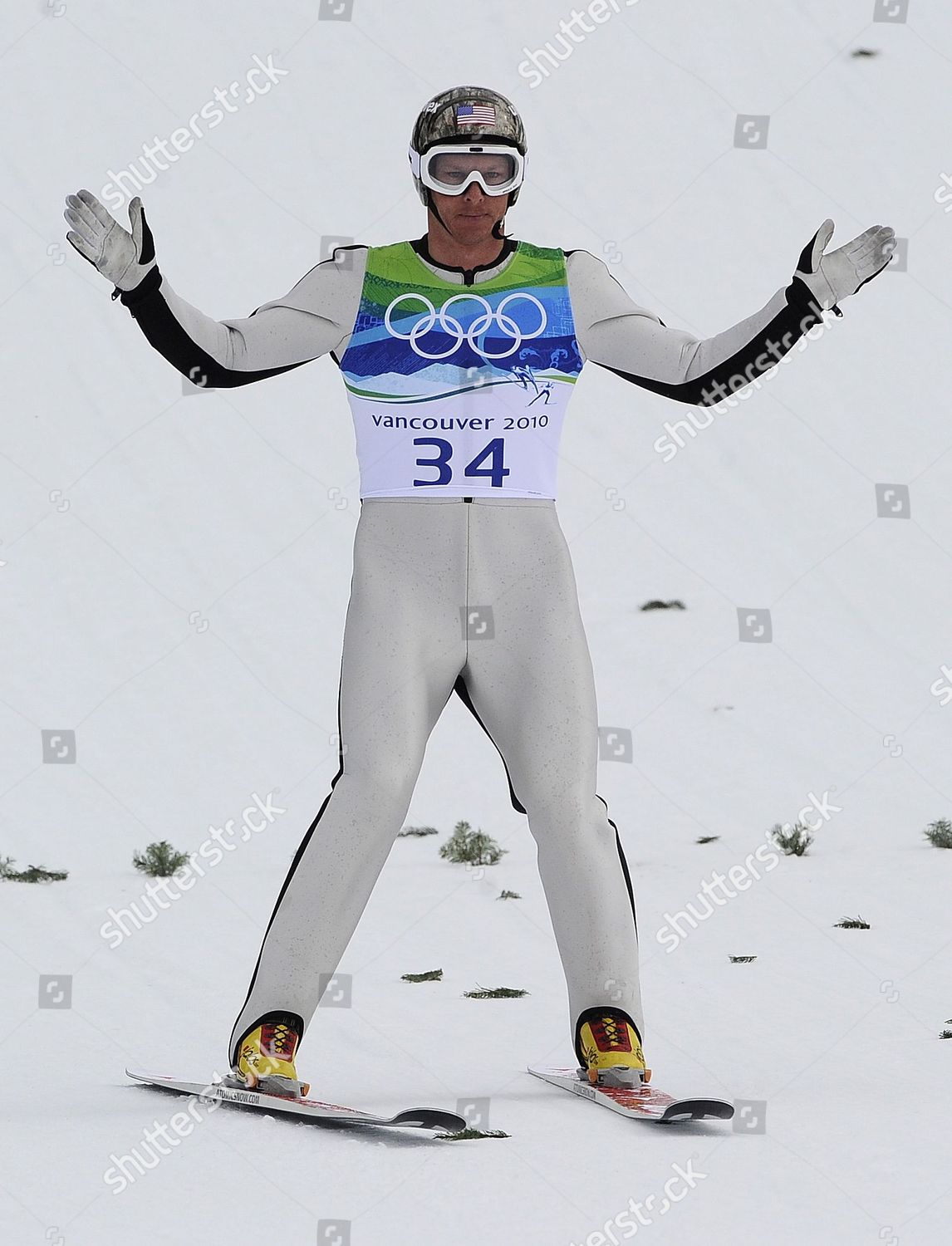 Todd Lodwick Usa Reacts Following His Editorial Stock Photo Stock