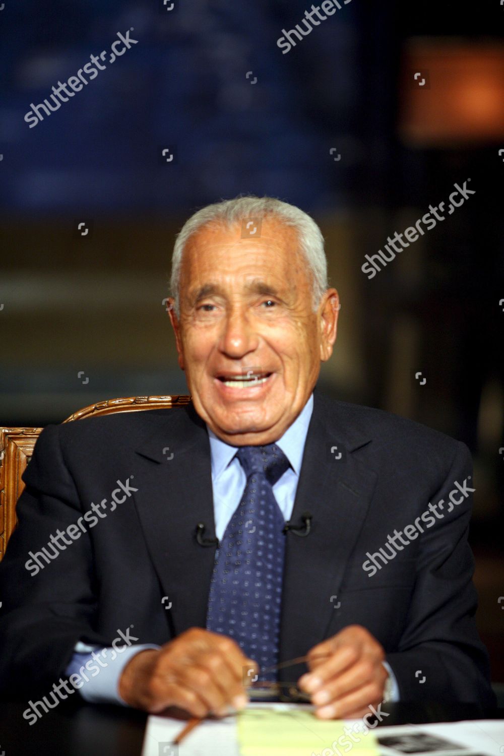 Egyptian Journalist Mohamed Hassanein Heikal Seen Editorial Stock Photo