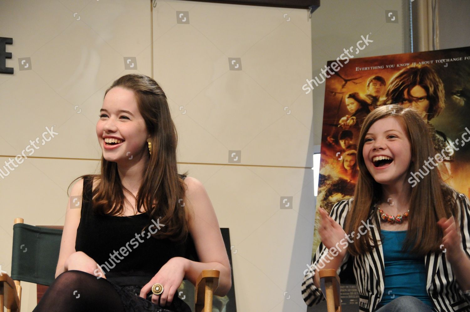 Lr Anna Popplewell Georgie Henley Editorial Stock Photo Stock