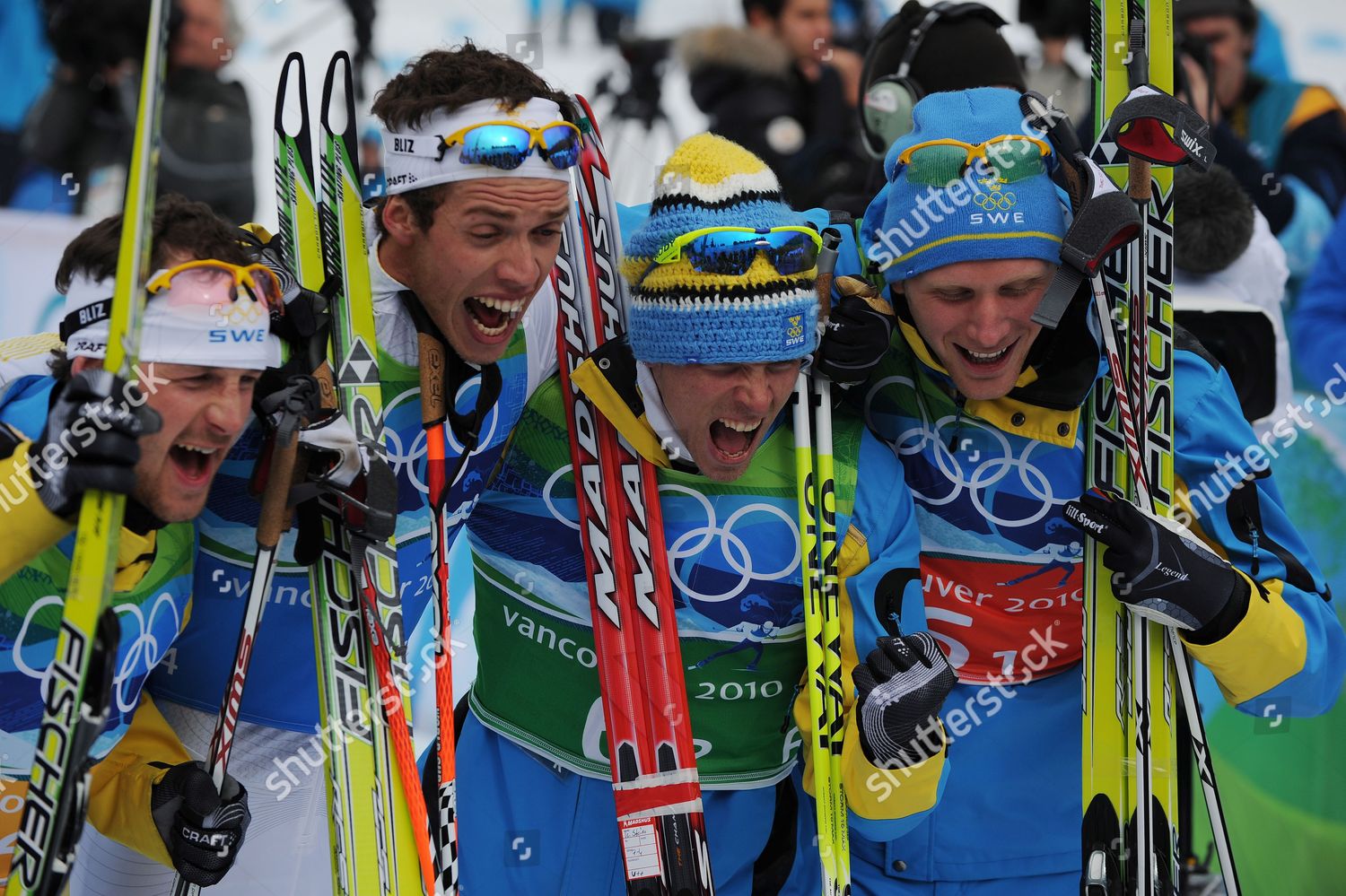 Gold Medal Winning Swedish Relay Team Editorial Stock Photo Stock