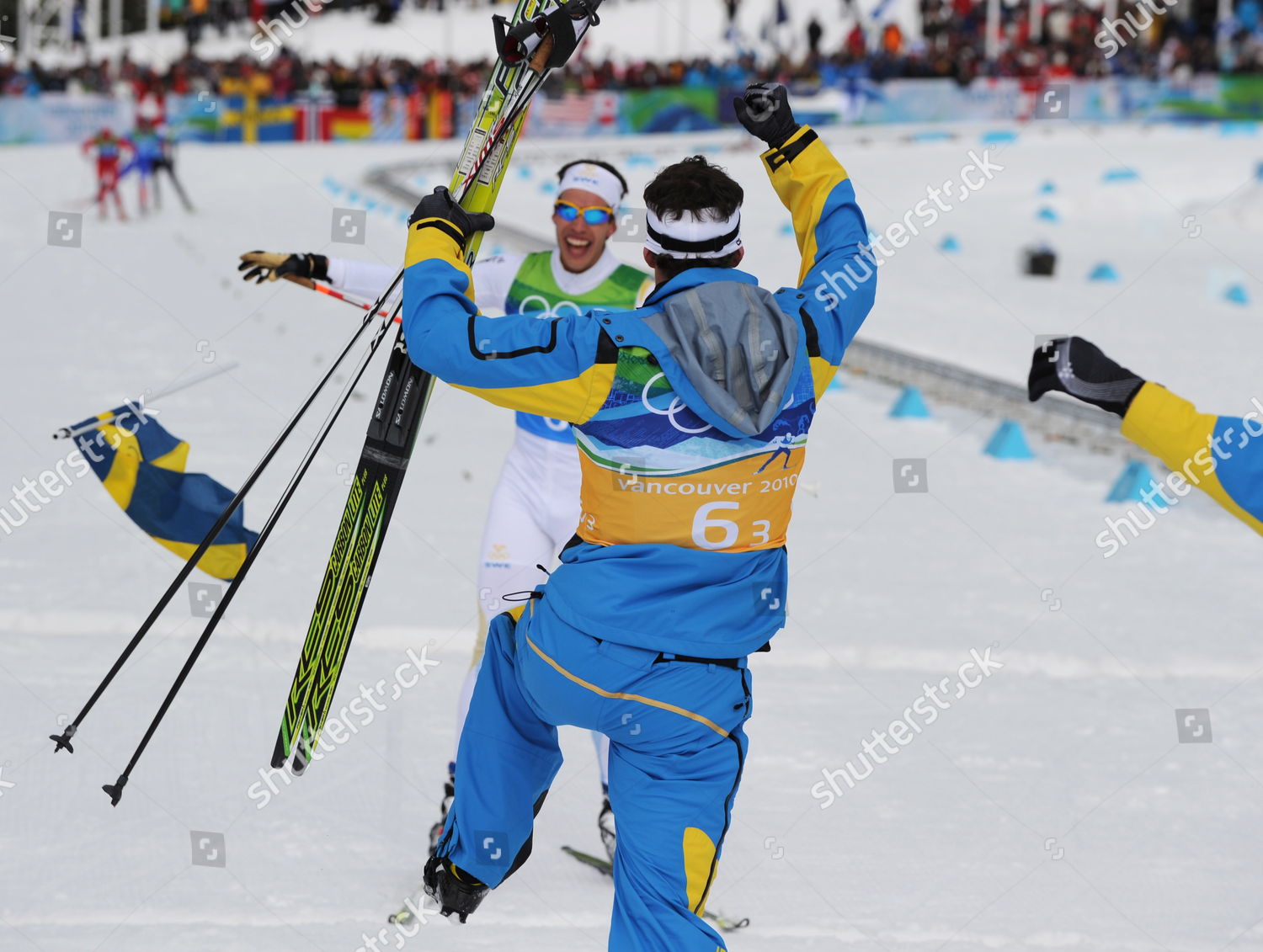Gold Medal Winning Swedish Relay Team Editorial Stock Photo Stock