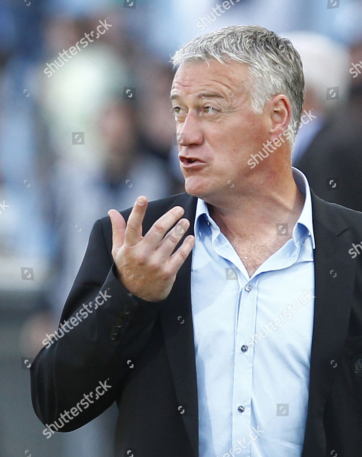 Didier Deschamps Coach Olympique Marseille Reacts Editorial Stock Photo ...