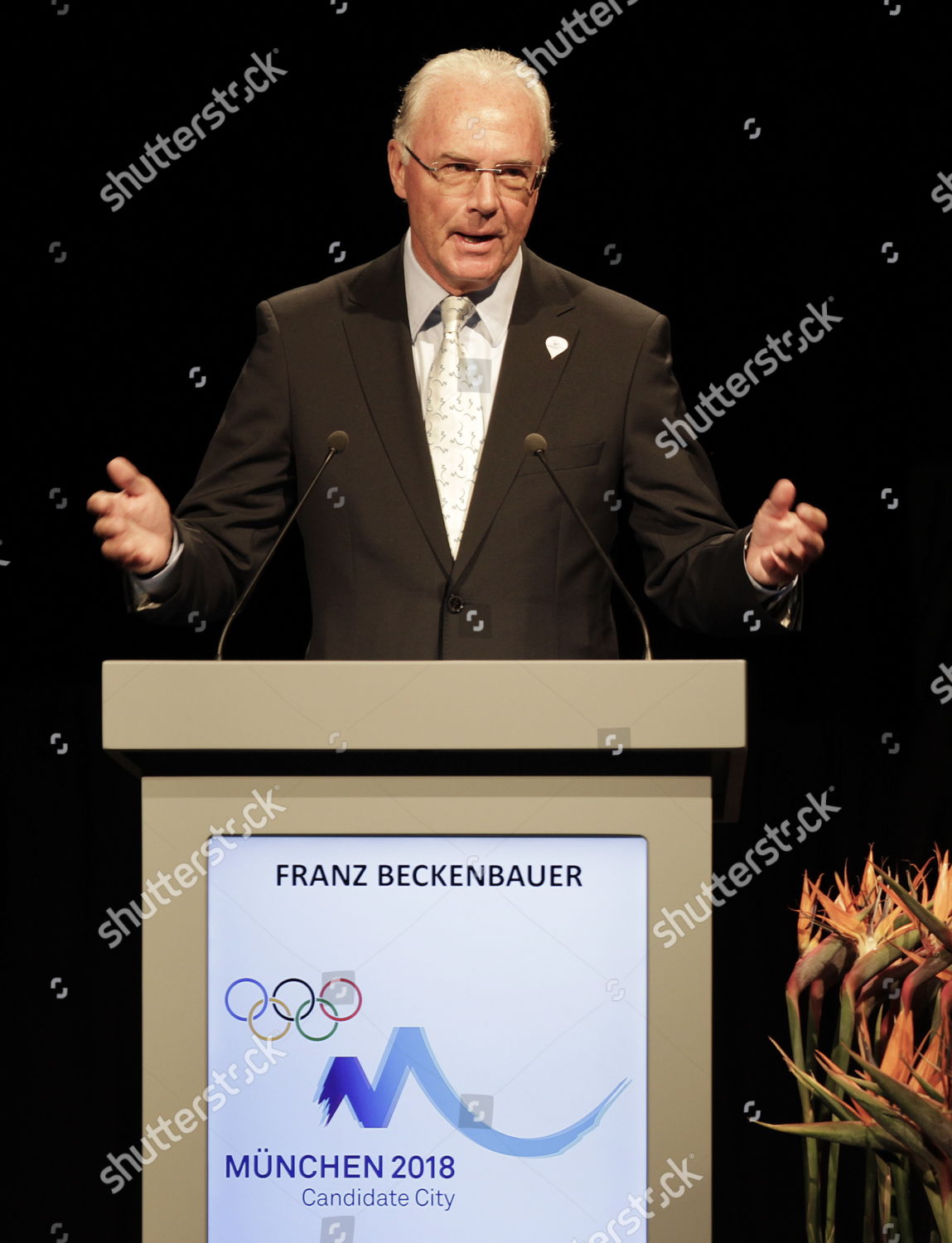 German Former Soccer Player Franz Beckenbauer Editorial Stock Photo ...