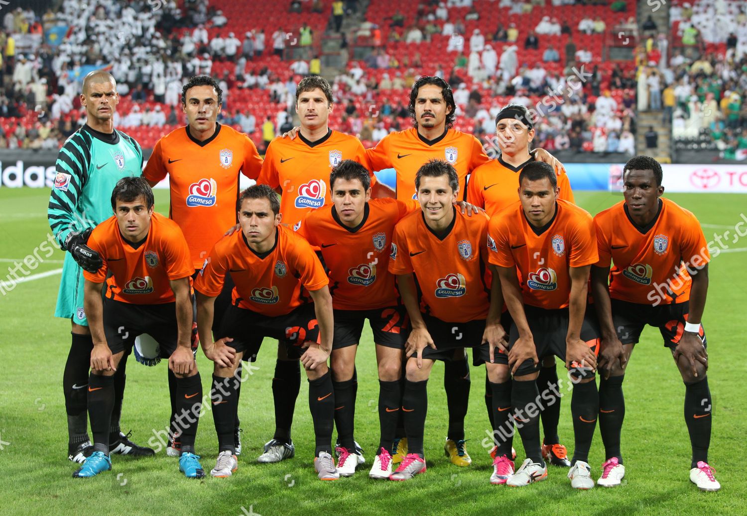 Soccer Club Pachuca Players Pose Photographers Editorial Stock Photo ...