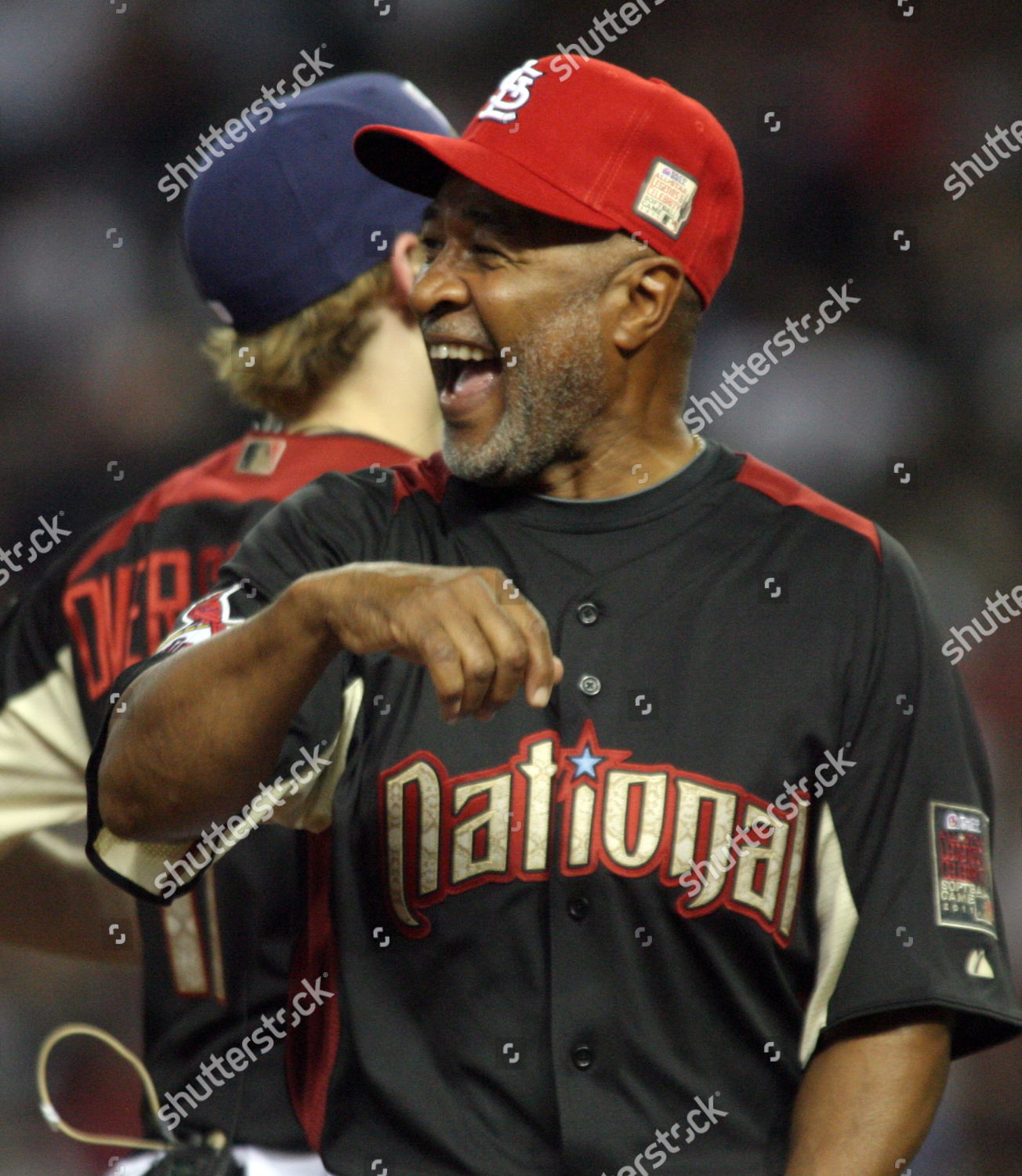 Mlb Legend Ozzie Smith Reacts Diving Editorial Stock Photo - Stock
