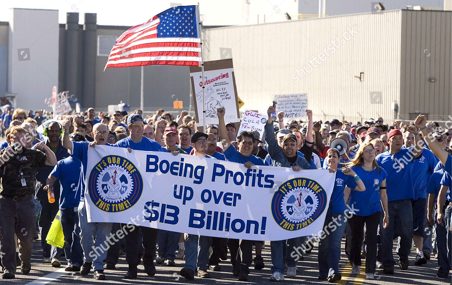 Boeing Machinists Union Members Who Work Editorial Stock Photo Stock 