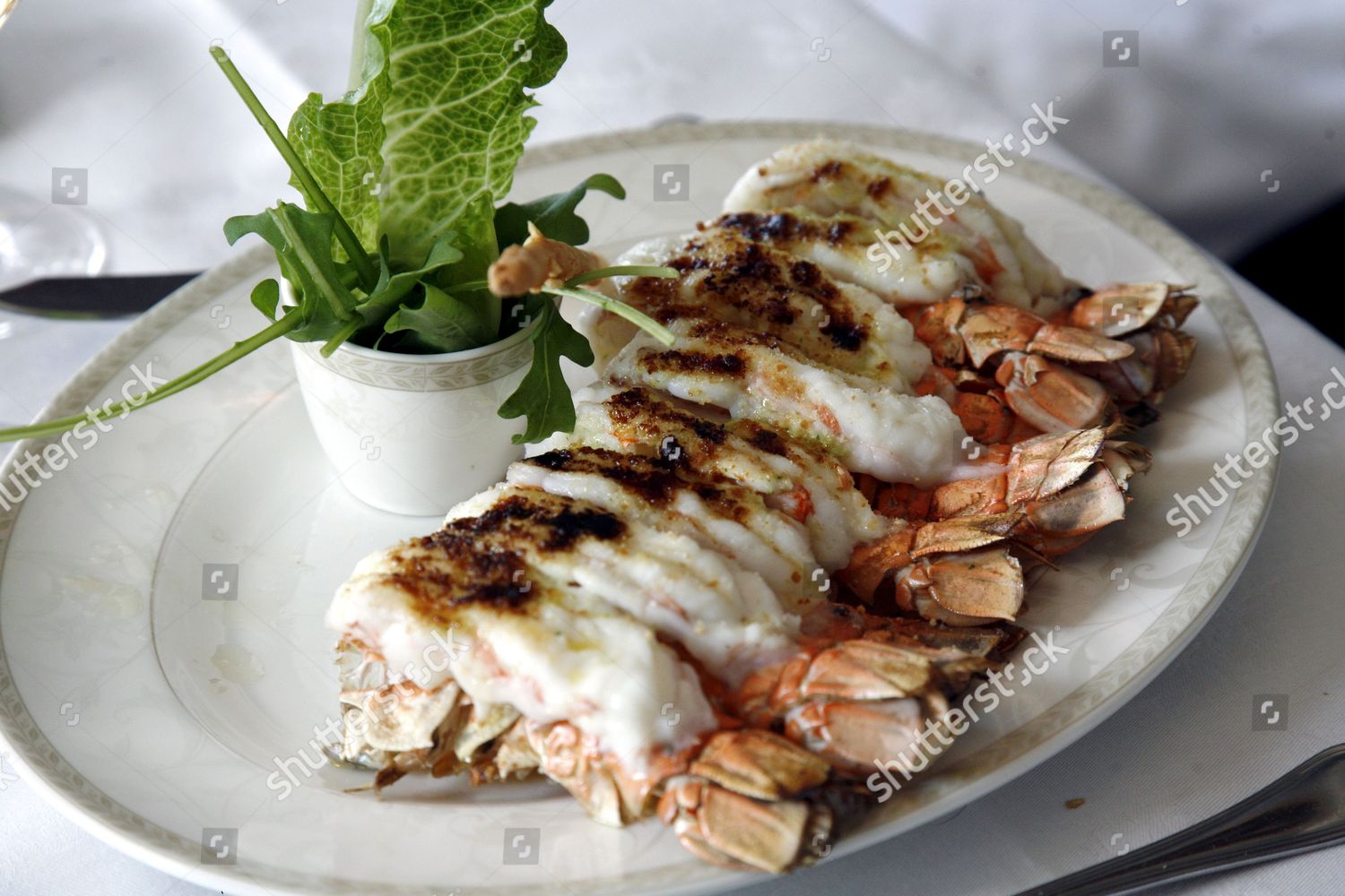 Portion Lobsters Restaurant Reykjavik Iceland Editorial Stock Photo