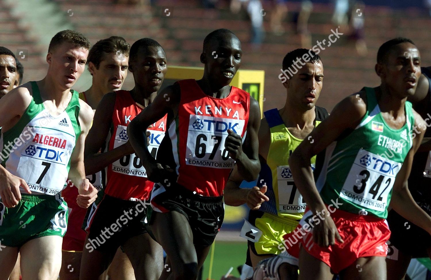 Edmonton Canada Kenyan Runners Sammy Kipketer Editorial Stock Photo