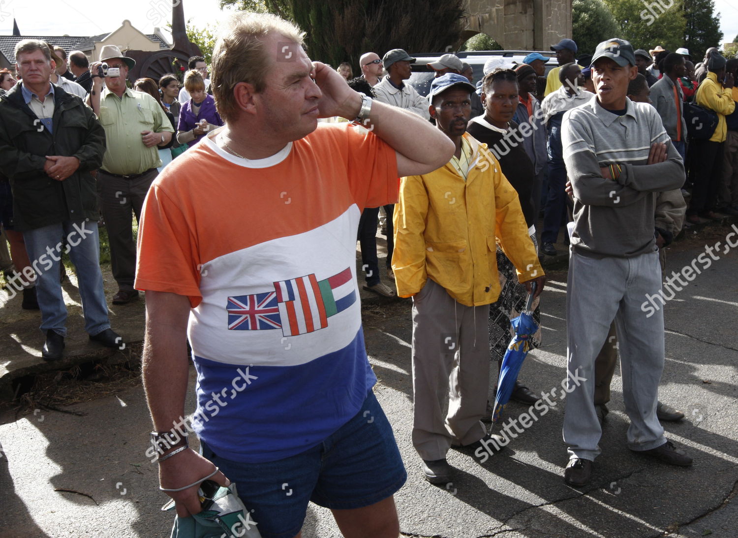 Awb Weerstandsbeweging Party Supporter Wearing Outlawed Editorial