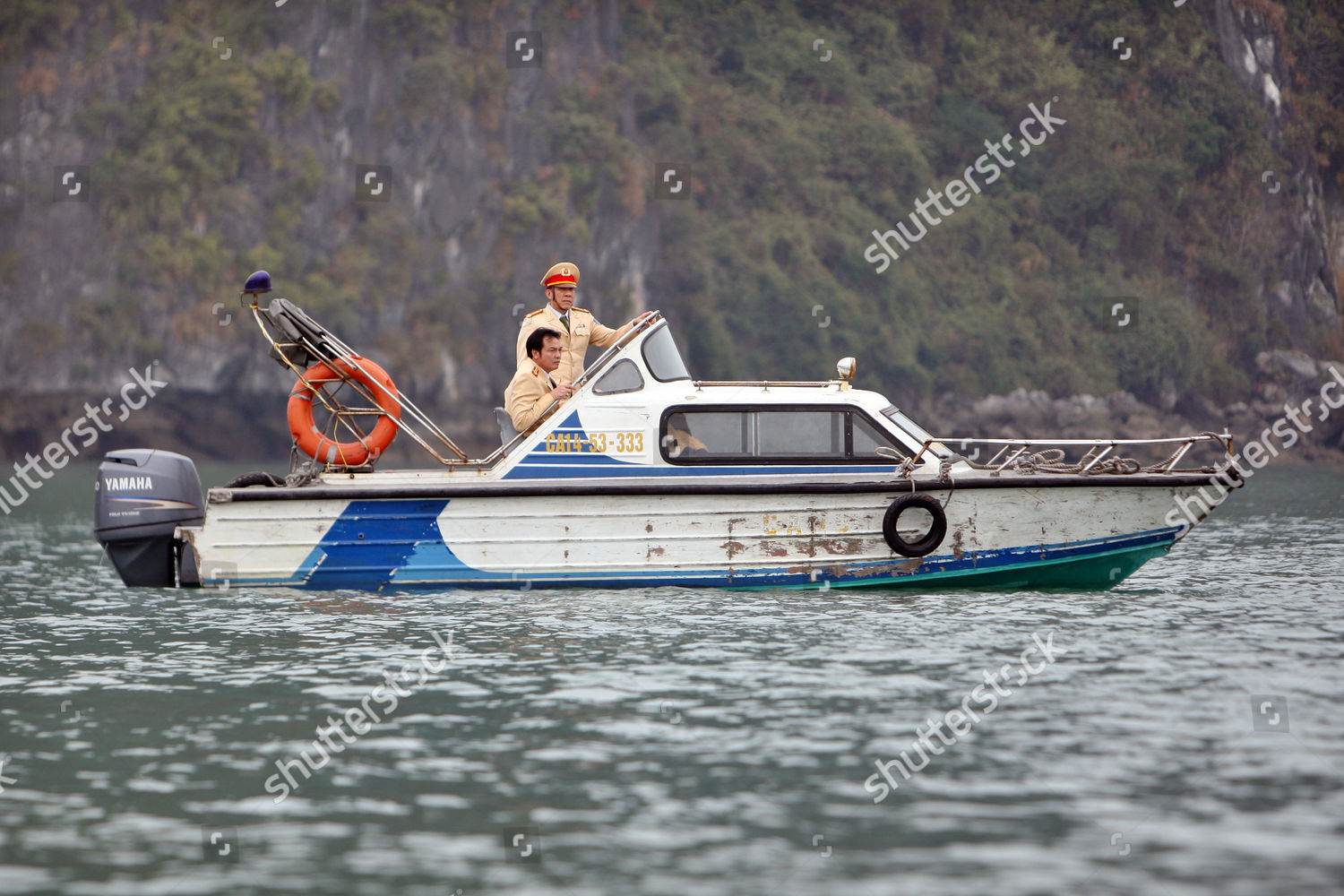 Police Watch Tourist Boat Dream Voyage Being Editorial Stock