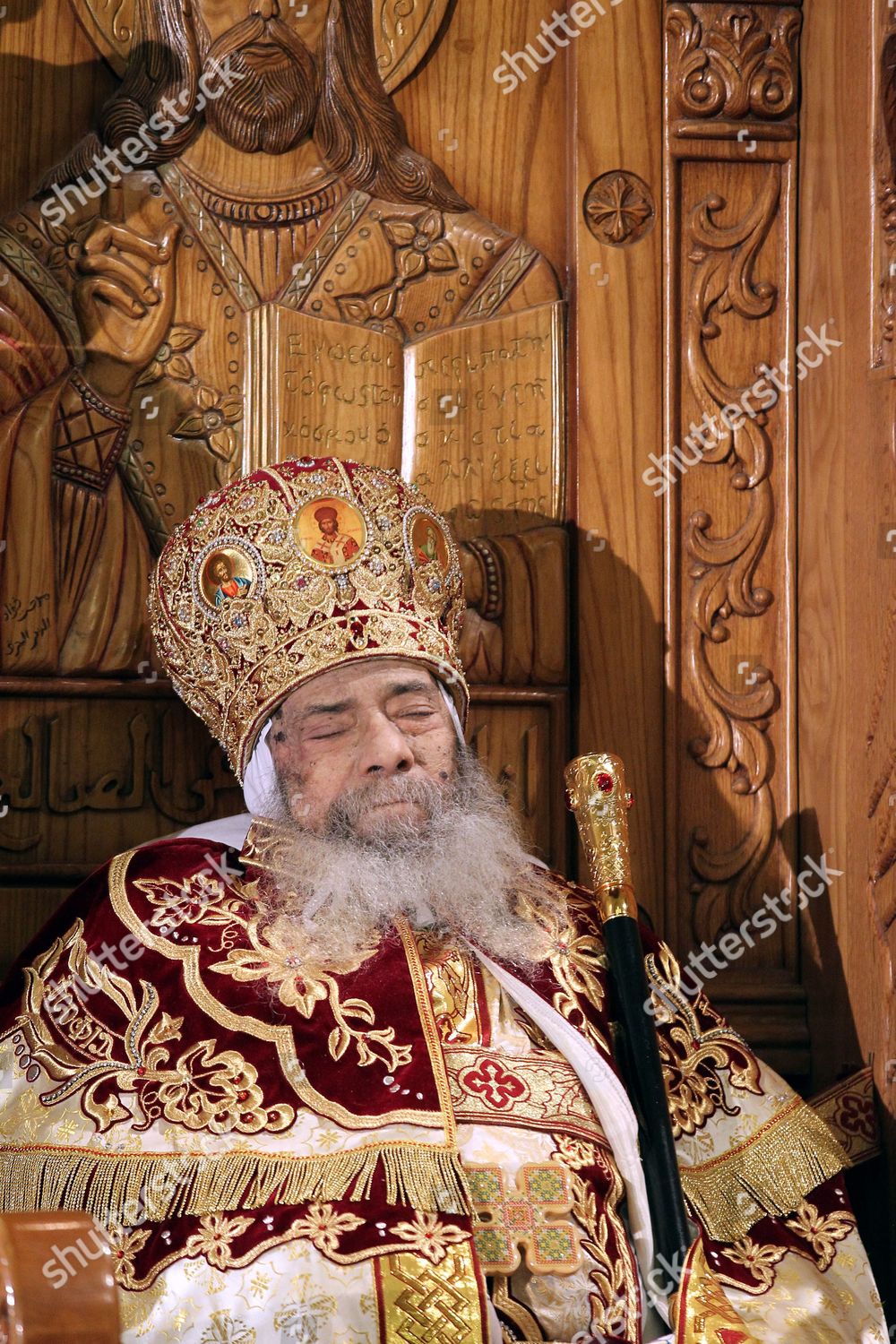 Pope Shenouda Iii Head Egypts Coptic Editorial Stock Photo Stock Image Shutterstock