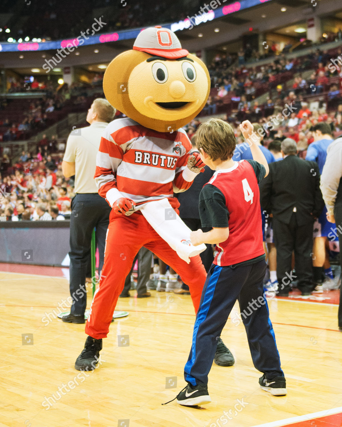 Brutus Buckeye Perform Young Fan During Editorial Stock Photo - Stock ...