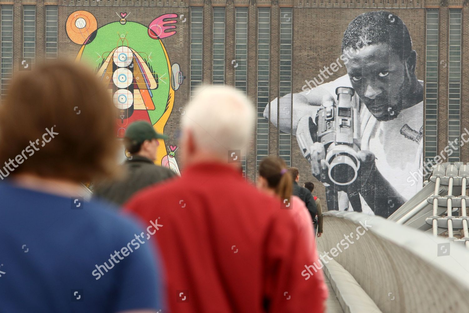 Giant Street Art Tate Modern Giant Editorial Stock Photo - Stock Image ...