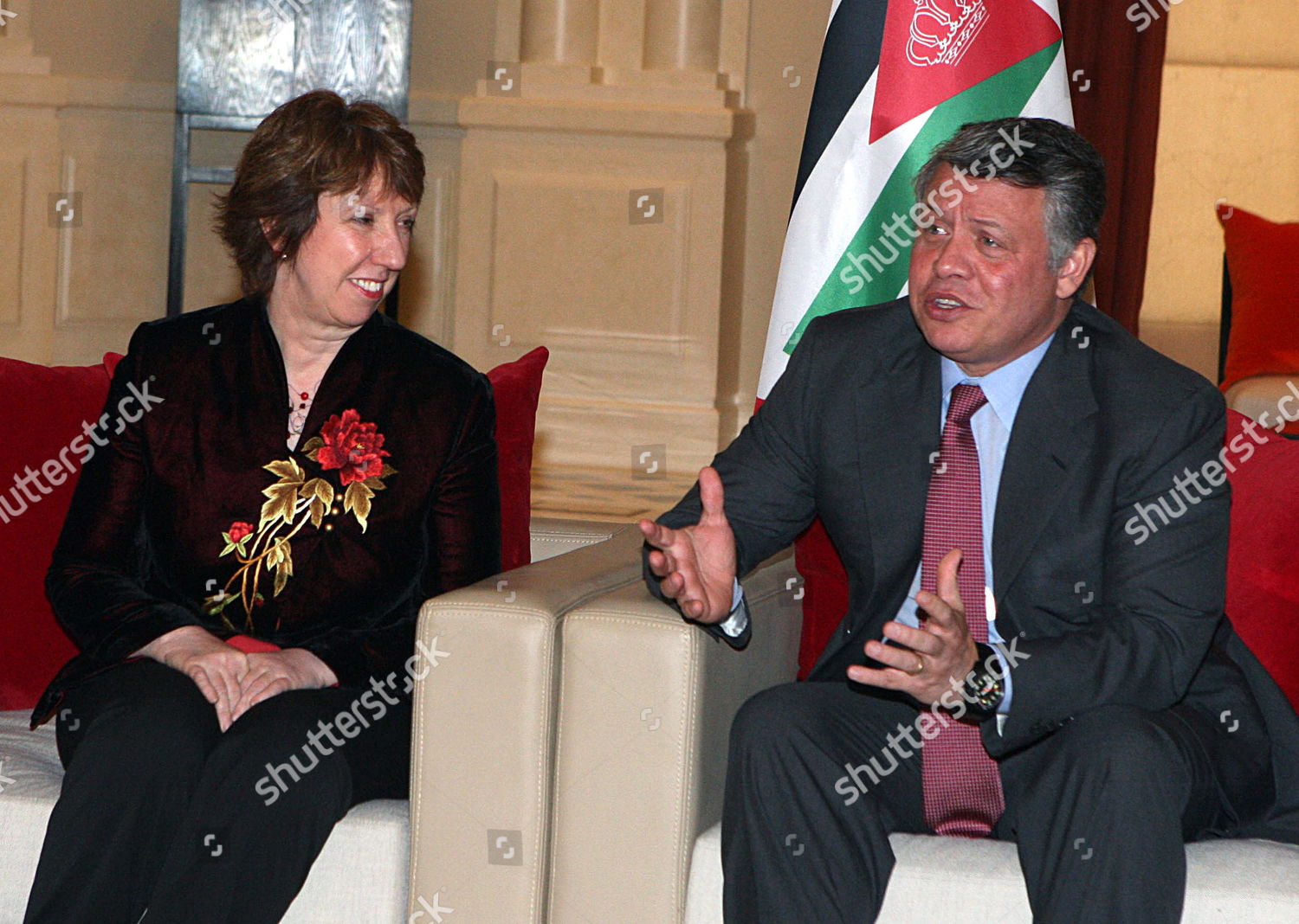 Jordanian King Abdullah Ii R Meets Editorial Stock Photo Stock Image   Shutterstock 7659800i 