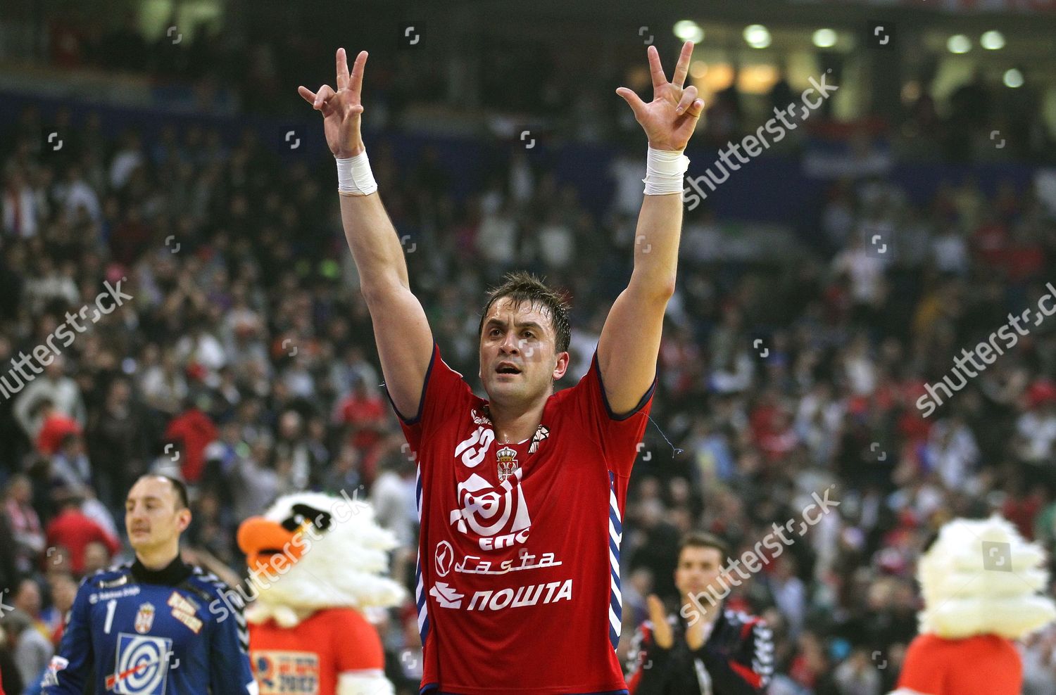 Serbian Player Momir Ilic Celebrates After Editorial Stock Photo