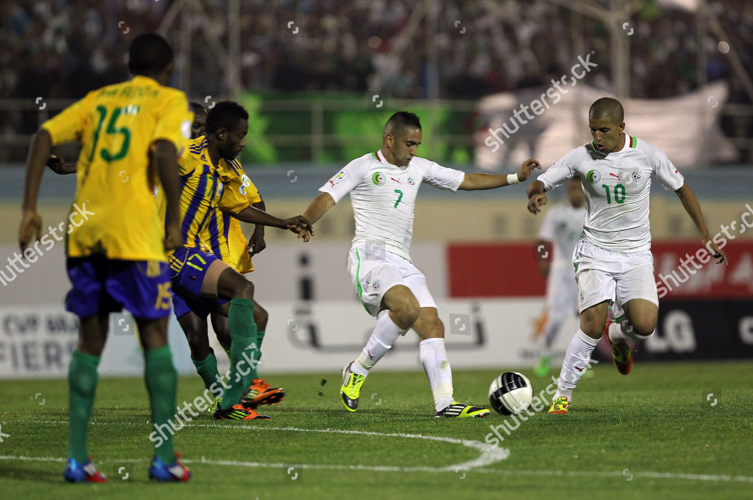 Algerian Players Ryad Boudebouz C Sofian Editorial Stock Photo - Stock ...