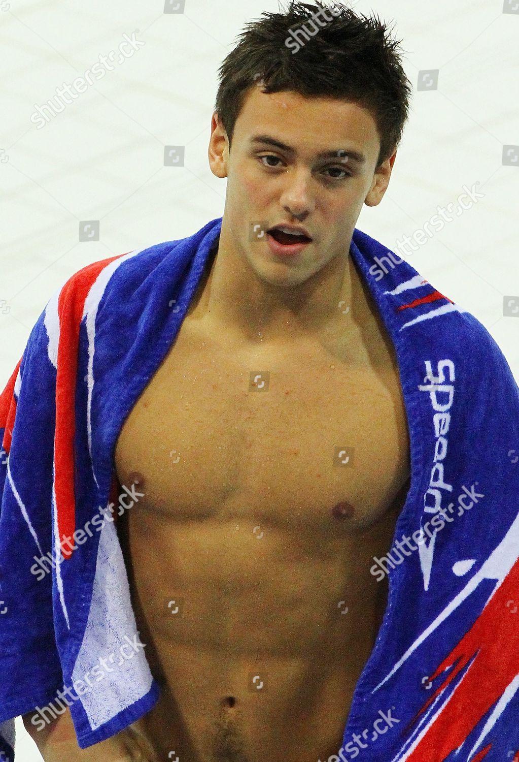 British Diver Tom Daley Reacts During Editorial Stock Photo - Stock ...