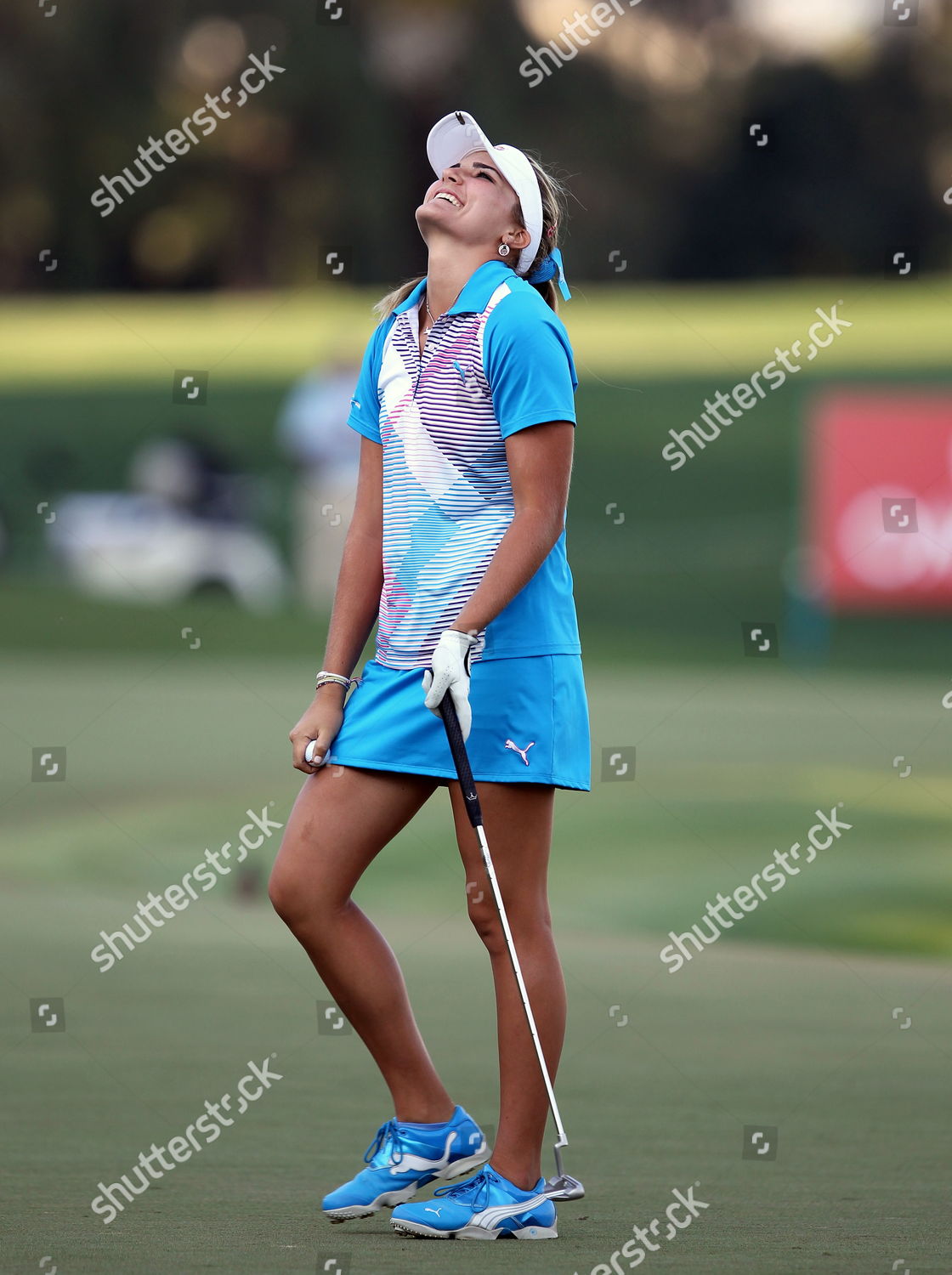 Us Golfer Alexis Thompson Celebrates After Editorial Stock Photo