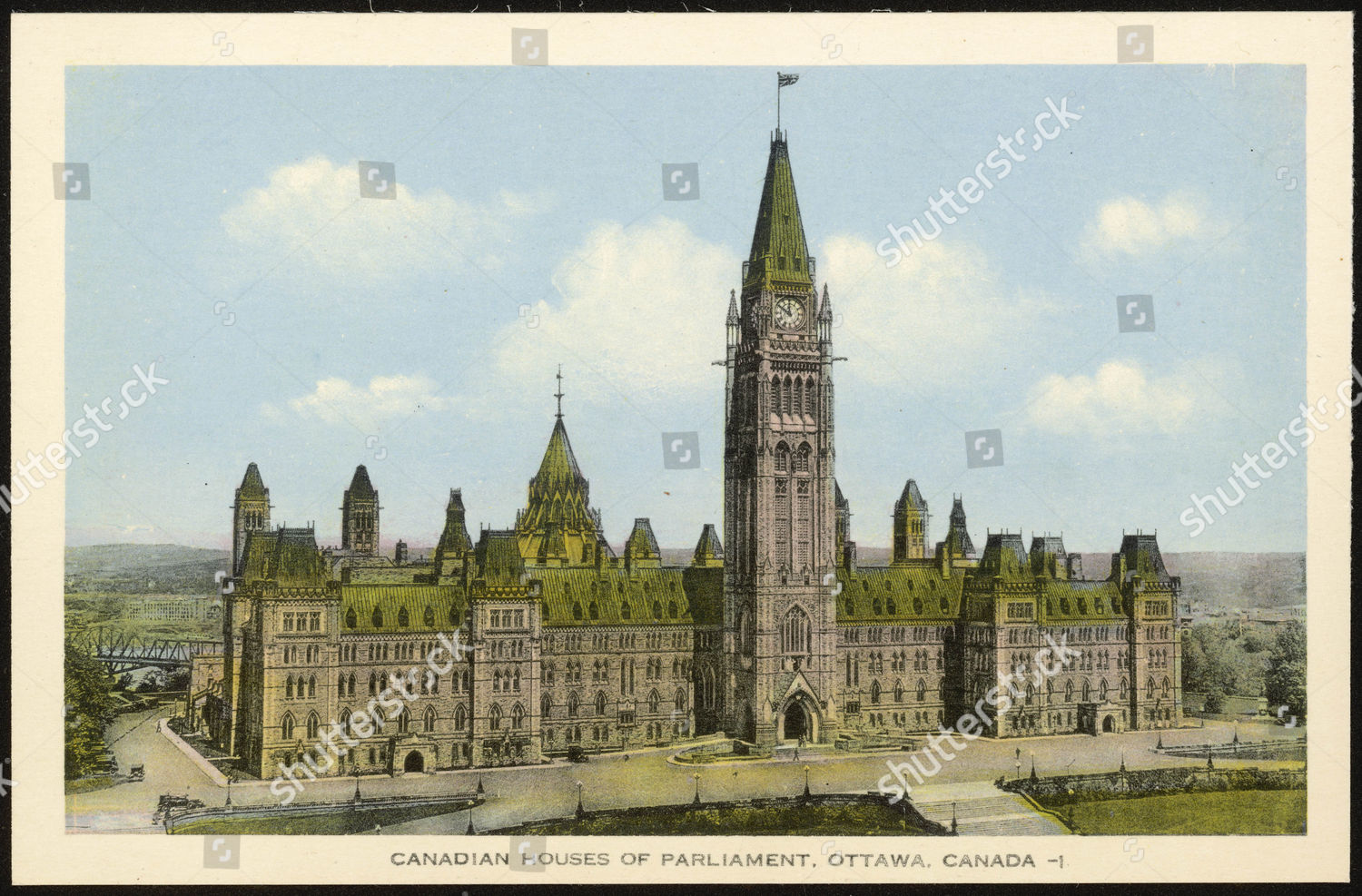 Ottawa Houses Parliament 20th Century Editorial Stock Photo Stock   Shutterstock 7665008rr 