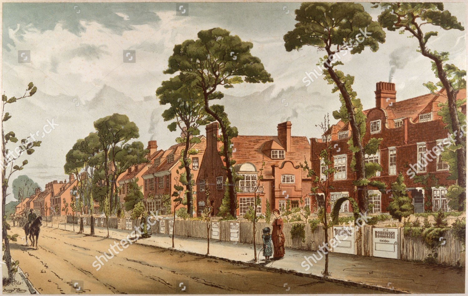 Bedford Park Chiswick London Considered Prototype Editorial Stock Photo