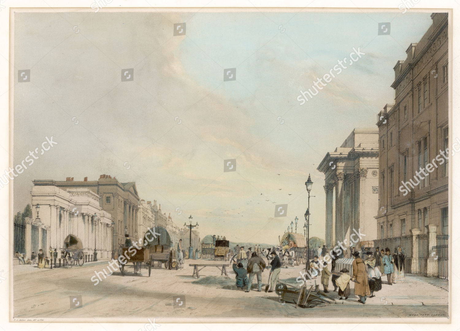 Lively Depiction Hyde Park Corner Early Editorial Stock Photo - Stock ...