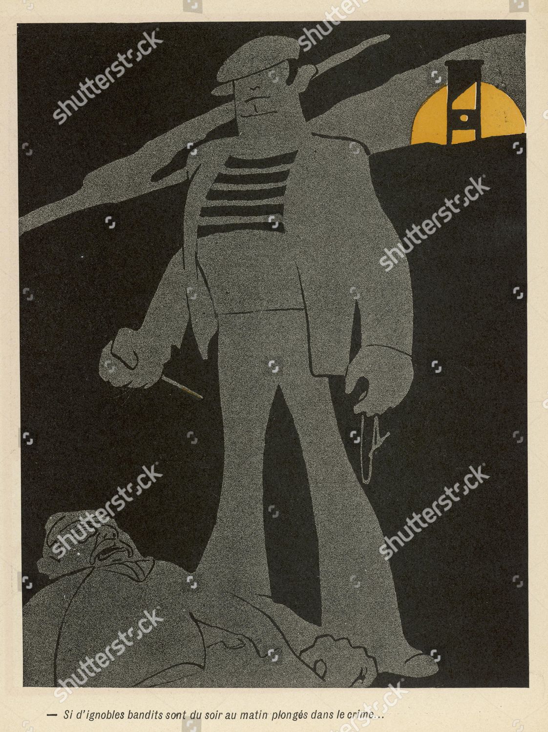 Bandit His Victim Distance His Destination Editorial Stock Photo