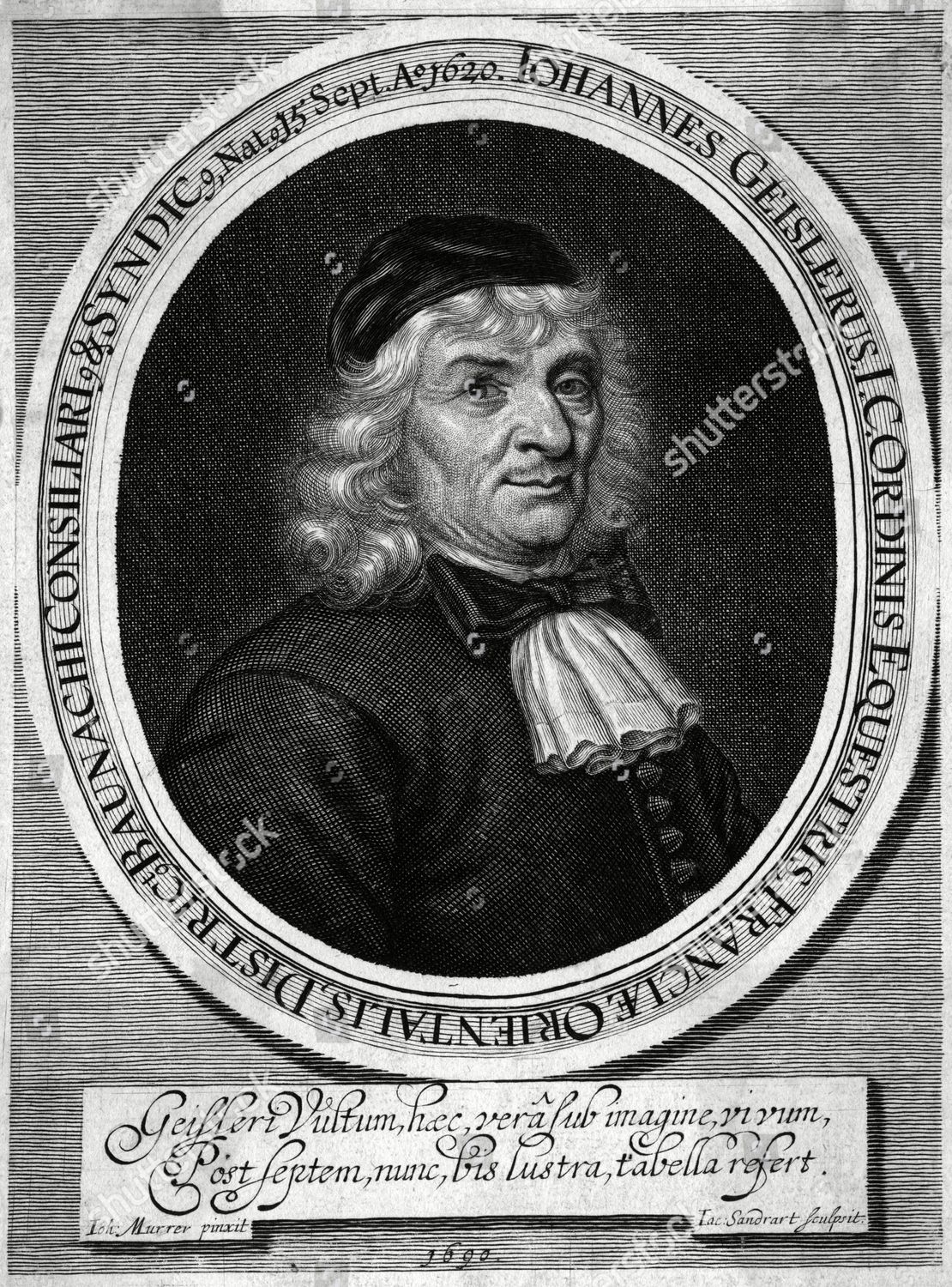 Johann Geisler German Jurist 1620 Editorial Stock Photo - Stock Image ...