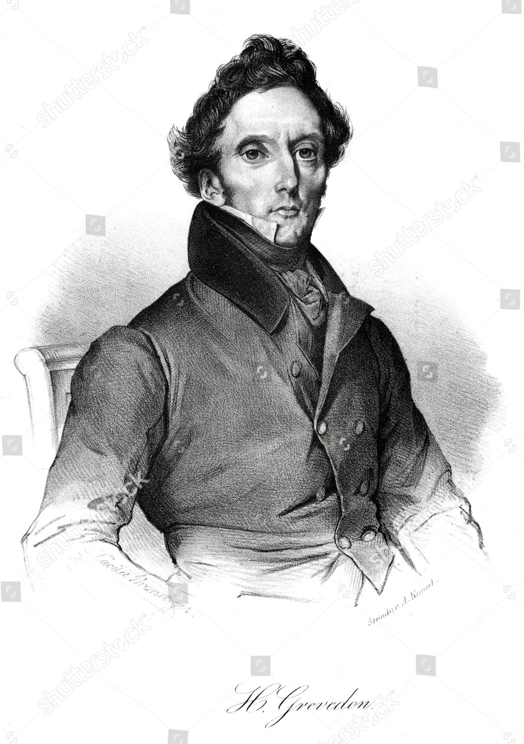 Pierre Louis Henri Grevedon French Artist Editorial Stock Photo - Stock ...