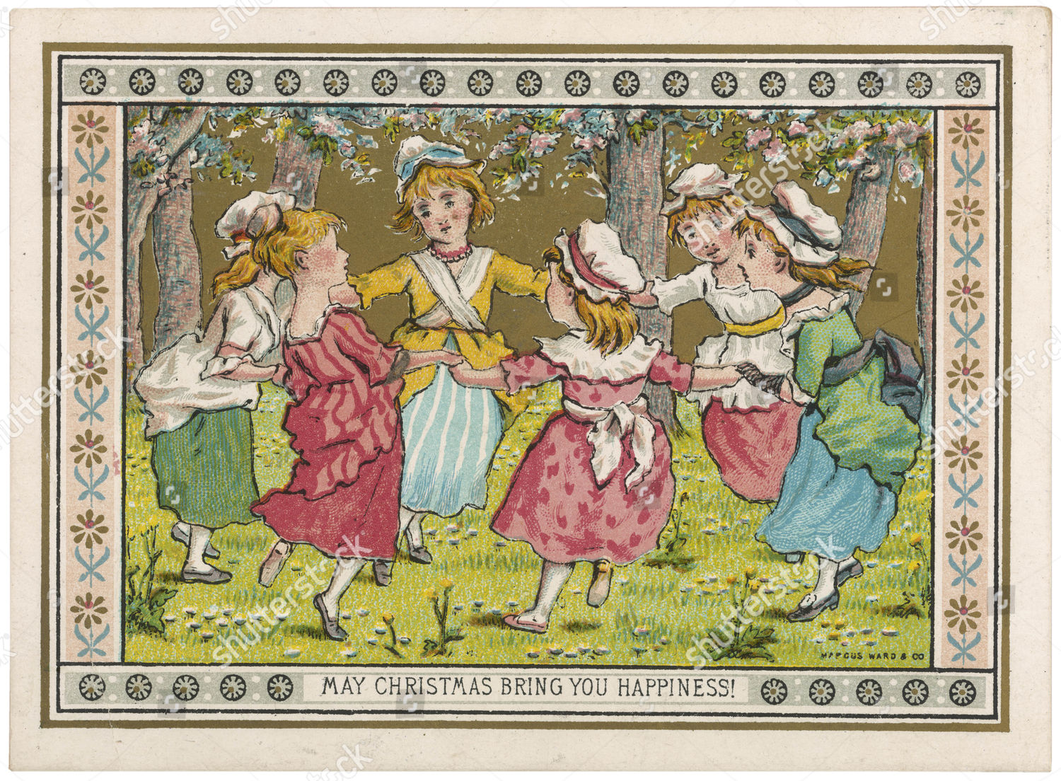 Group Girls Dance Beneath Blossoming Trees 에디토리얼 스톡 사진 - 스톡 이미지 | Shutterstock Editorial