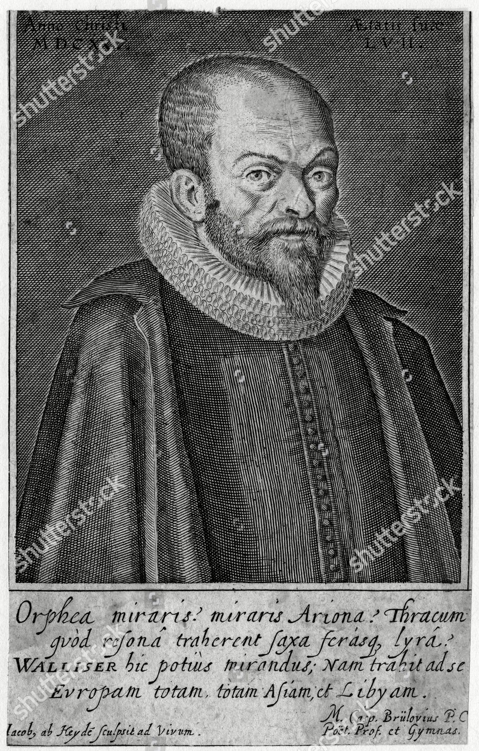 Christoph Thomas Walliser German Musician 1568 Editorial Stock Photo ...