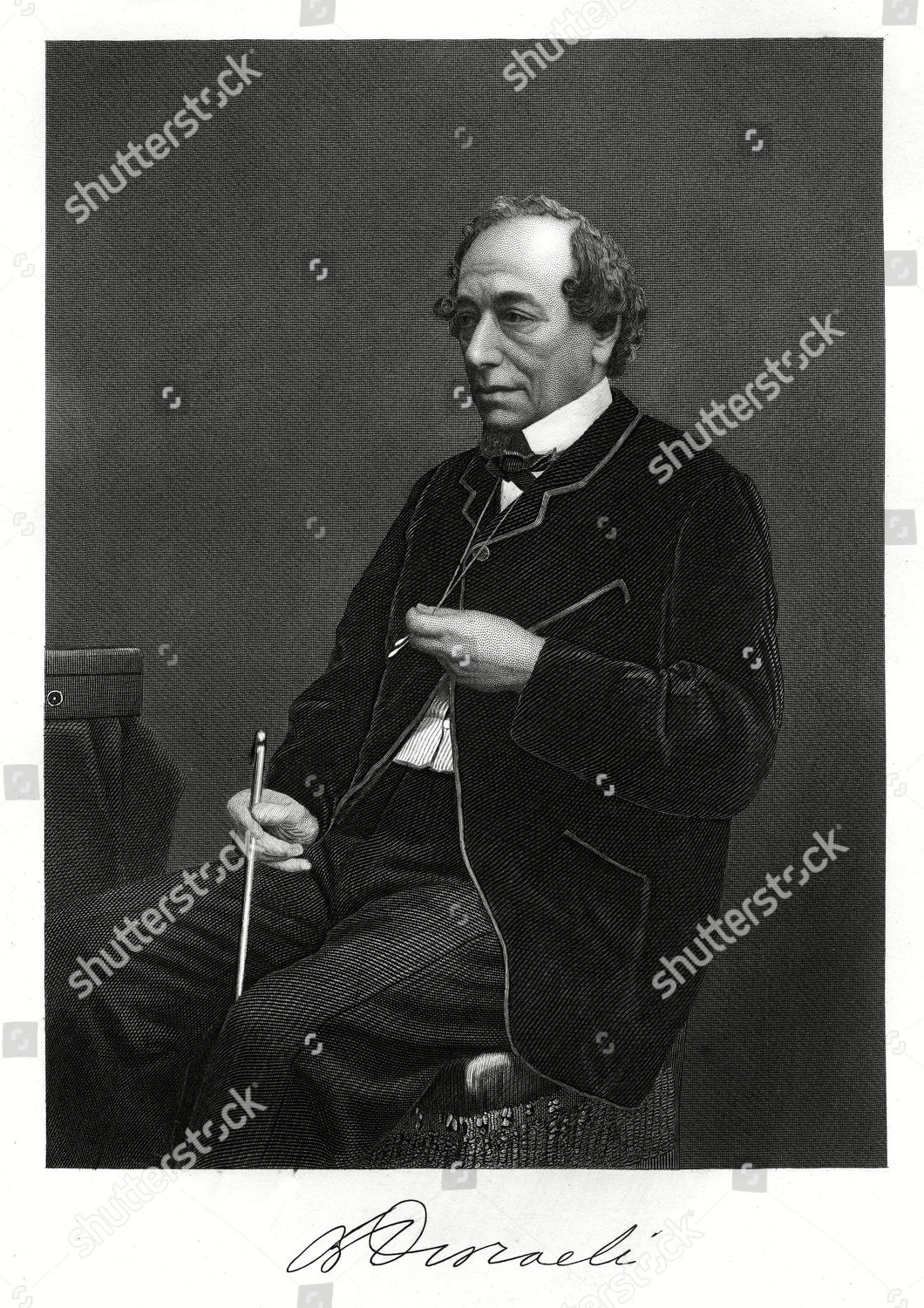 Benjamin Disraeli Conservative Statesman His Autograph Editorial Stock   Shutterstock 7665037wd 