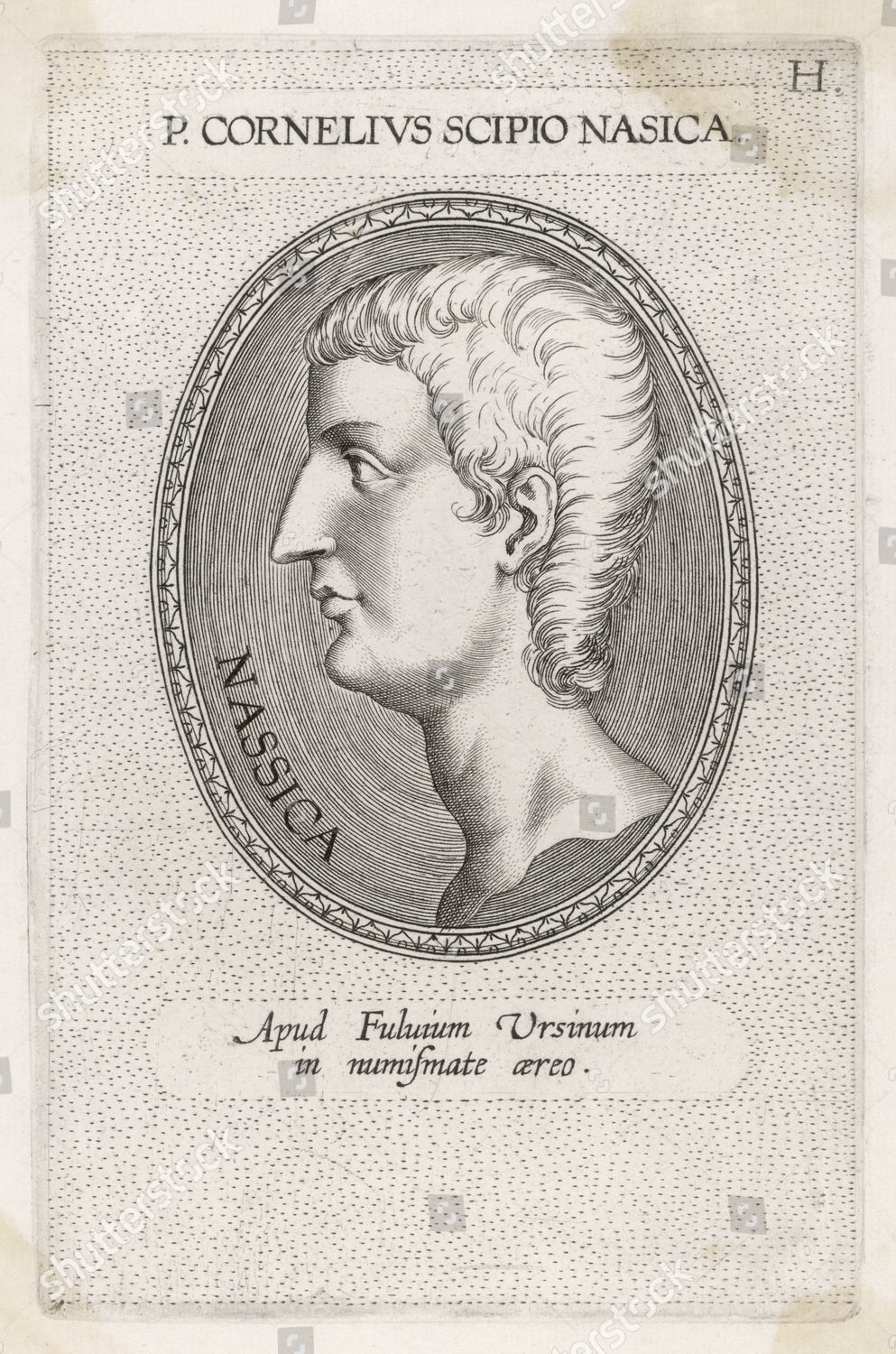 Publius Cornelius Scipio Nasica Roman Statesman Editorial Stock Photo