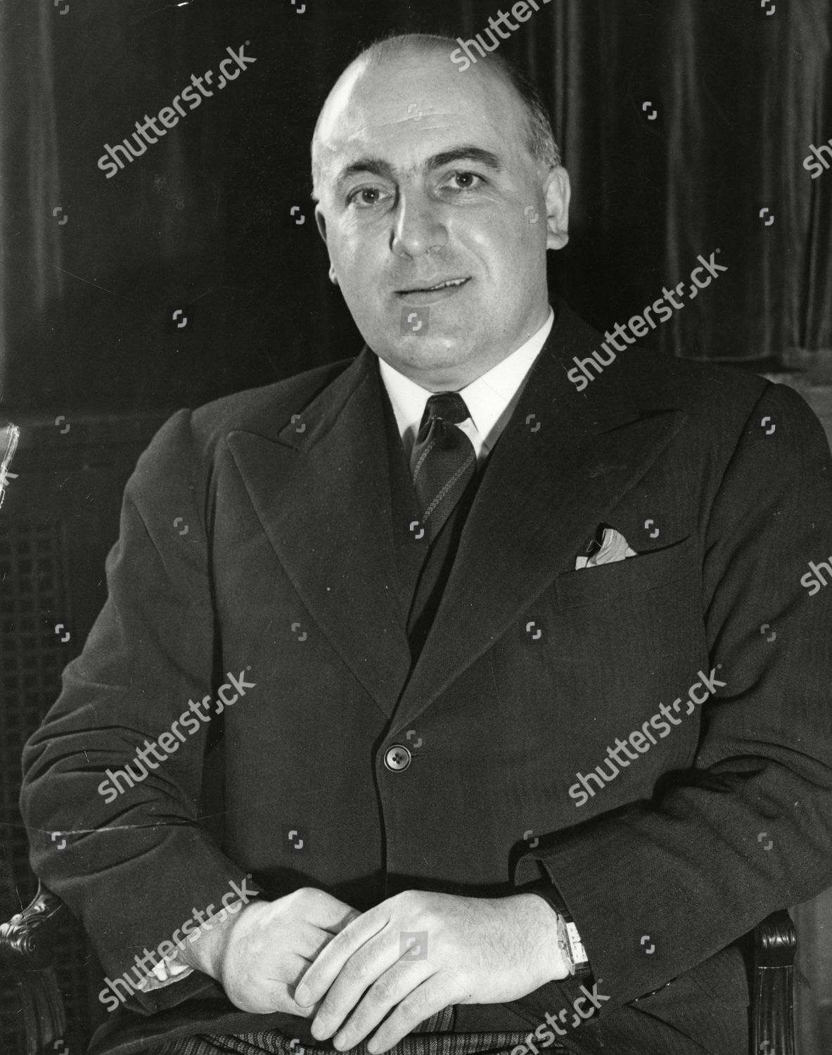 Sir David Maxwell Fyfe 1st Earl Editorial Stock Photo - Stock Image ...
