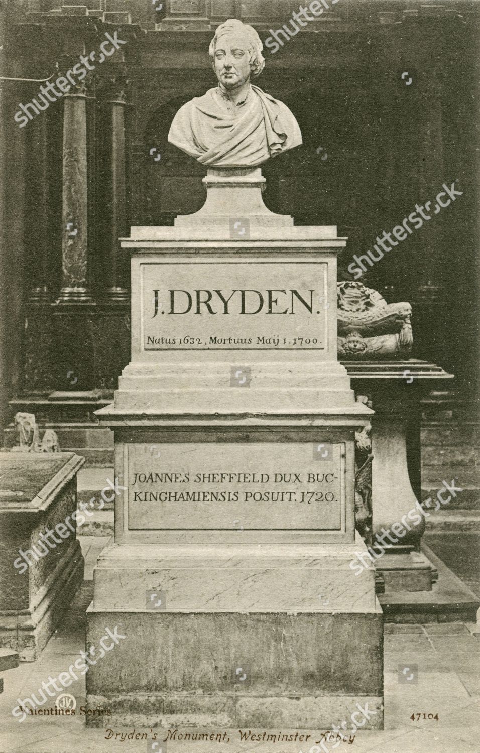 John Dryden 1632 1700 Monument Westminster Editorial Stock Photo