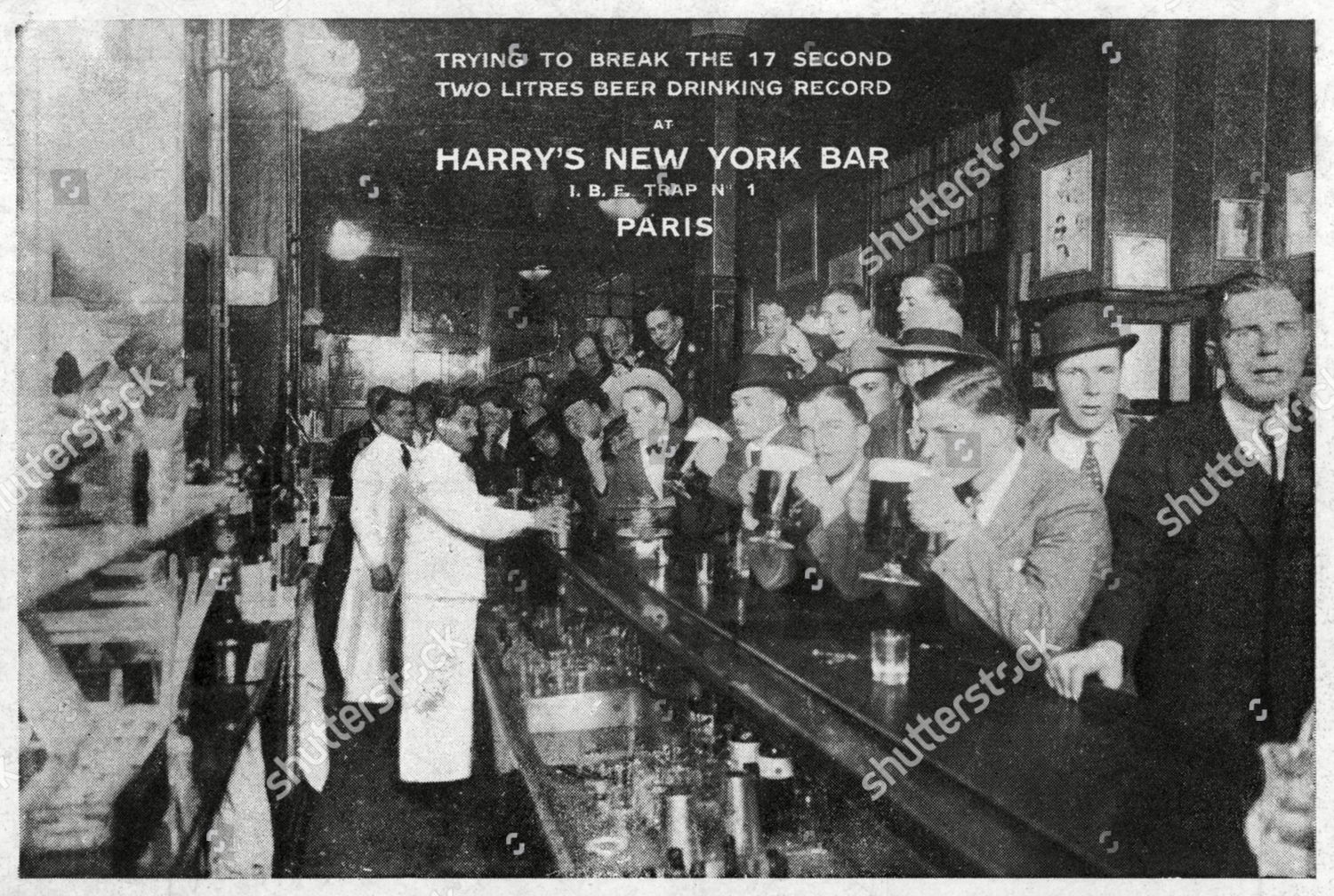 Harrys New York Bar Paris Patrons Editorial Stock Photo Stock Image