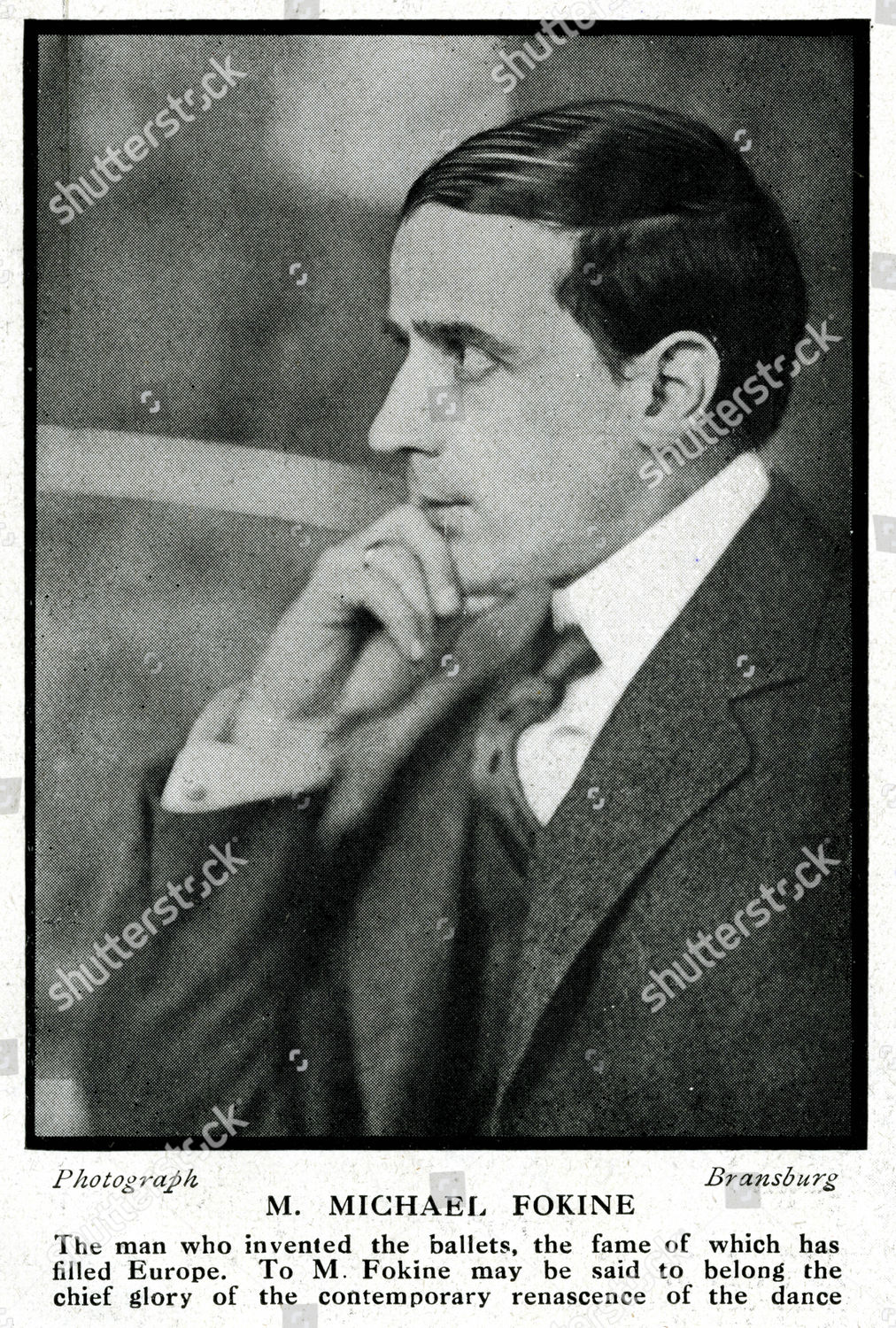 Michel Fokine Mikhail Fokin 18801942 Russian Editorial Stock Photo ...