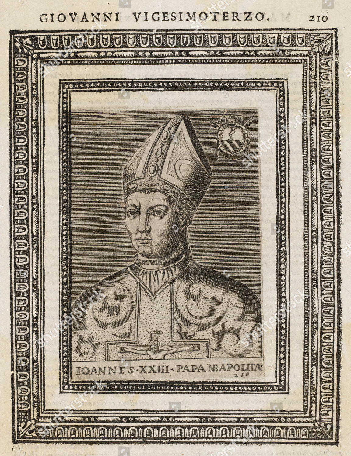 Antipope Joannes Xxiii Baldassare Cossa Reigned Editorial Stock Photo ...