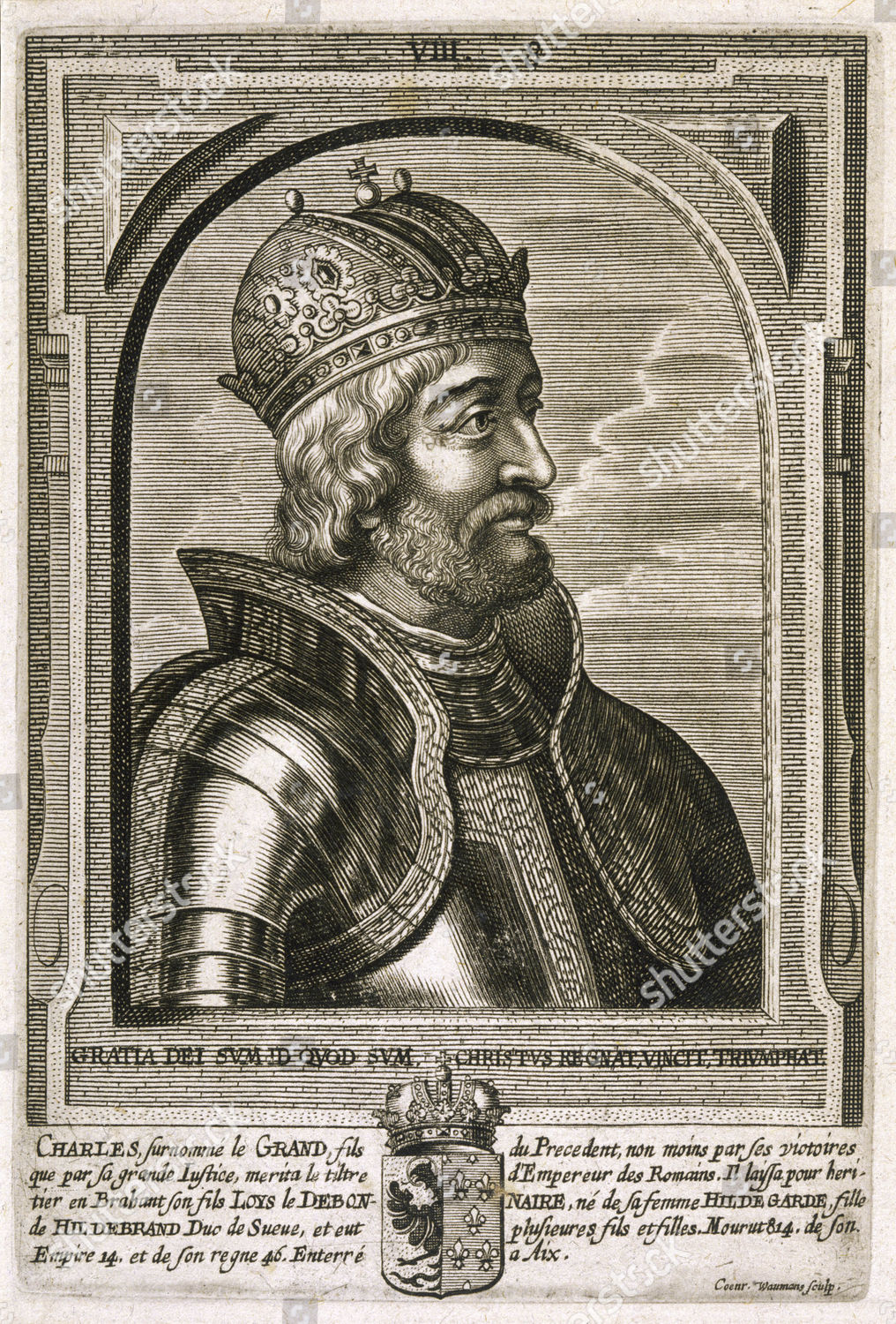 Charlemagne Carolus Magnus Karolus Magnus Charles Editorial Stock Photo