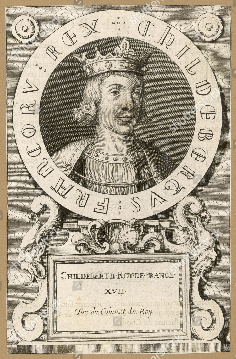 Childebert Ii Merovingian King Austrasia 595 Editorial Stock Photo ...