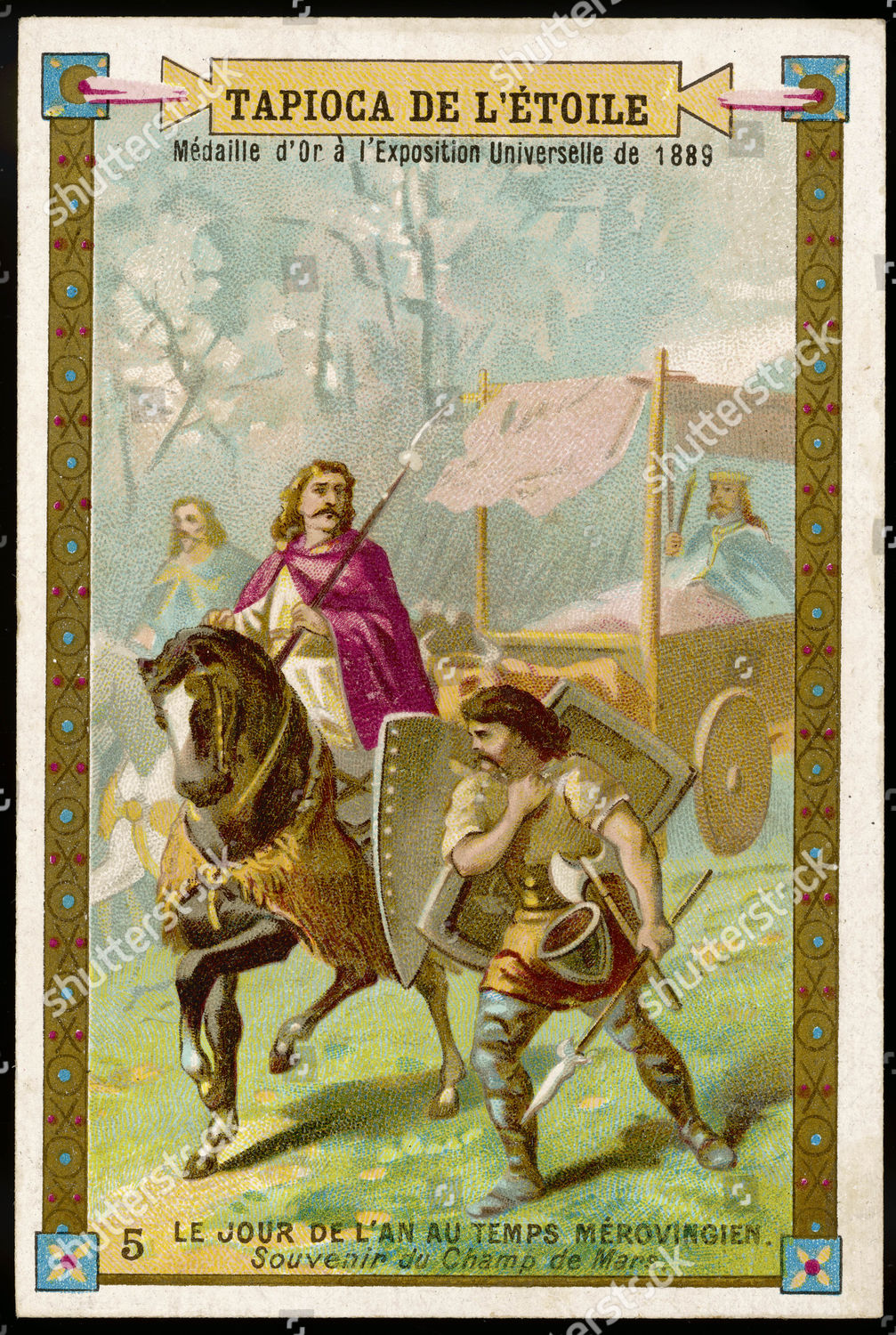 Medieval Paris Time Merovingian Kings New Editorial Stock Photo - Stock ...