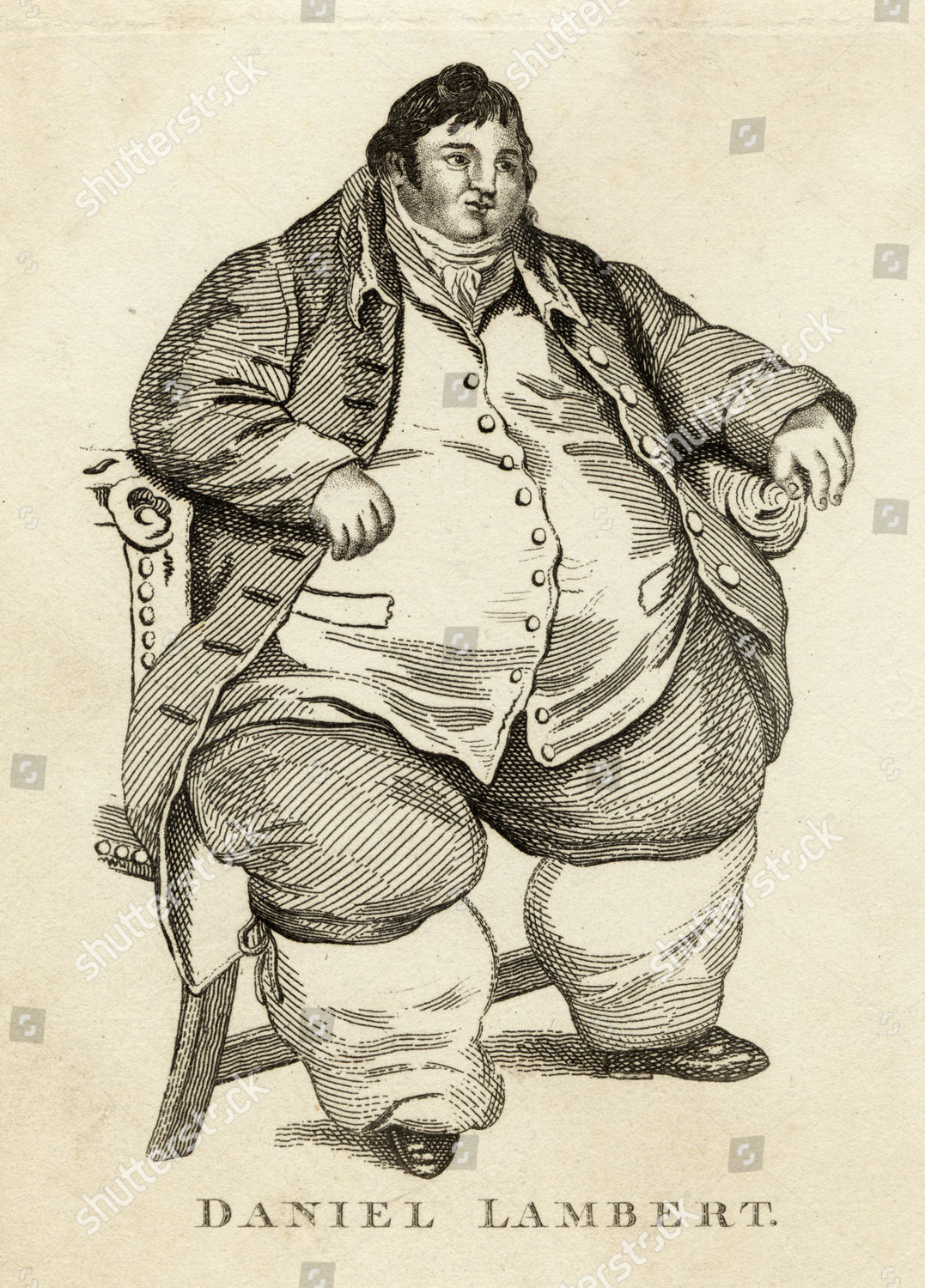 Daniel Lambert Fat Englishman 1770 1809 Editorial Stock Photo - Stock ...